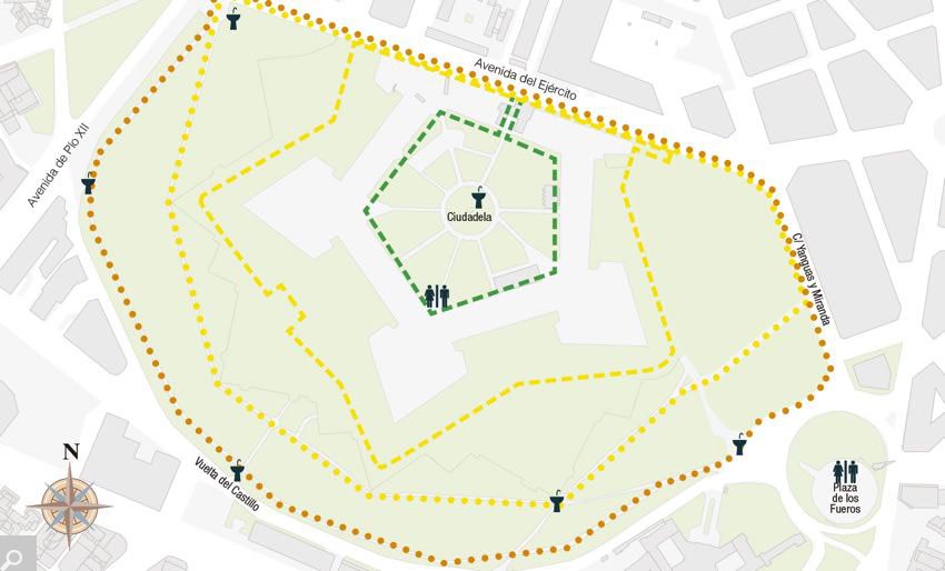 Parques de la Ciudadela y Vuelta del Castillo